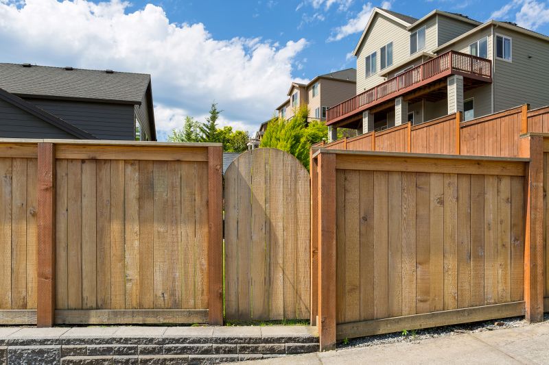 Wood Fence with Gate