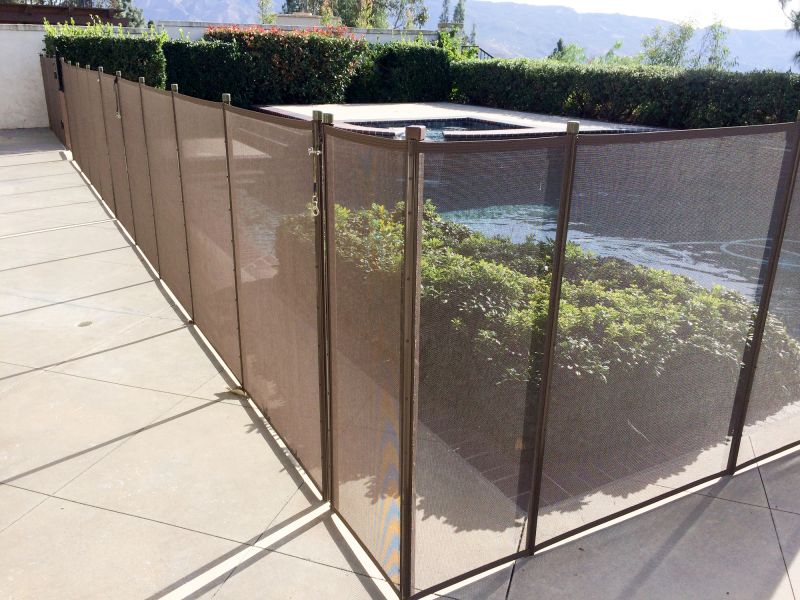 Pet-Friendly Mesh Pool Barrier